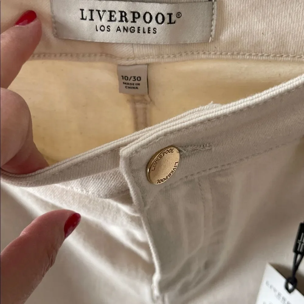 Liverpool Stride High-Rise Wide Leg with Cut Hem size 10 - Picture 4 of 7